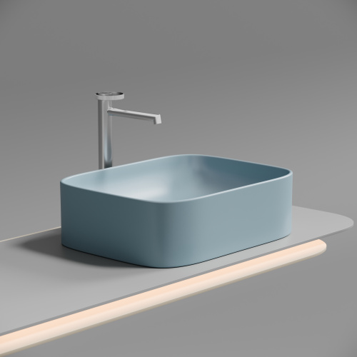 Раковина Ceramica Nova ELEMENT 51 см CN6052ML накладная цвет голубой матовый - фото 5